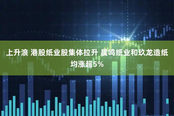 上升浪 港股纸业股集体拉升 晨鸣纸业和玖龙造纸均涨超5%