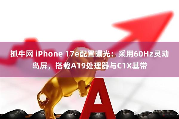 抓牛网 iPhone 17e配置曝光：采用60Hz灵动岛屏，搭载A19处理器与C1X基带